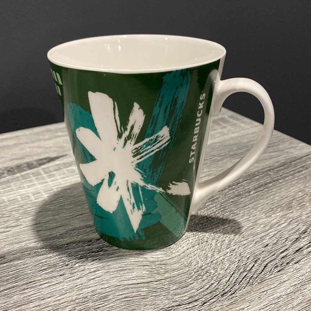 Starbucks | 2014 Green Holiday Abstract Mug - 13 oz.